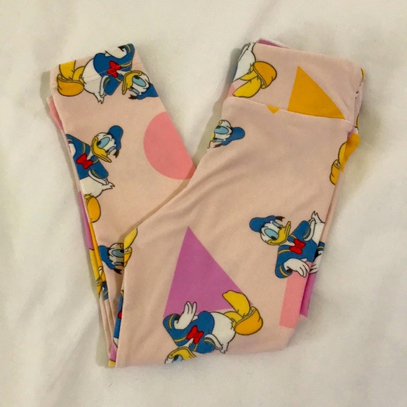 🦆 Lularoe Disney Donald Duck Leggings S/M - Picture 1 of 8